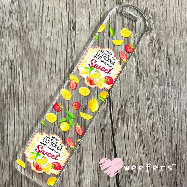 When Life Gives you Lemons Add Something Sweet UV DTF Cup Wrap on Sale - Image 5