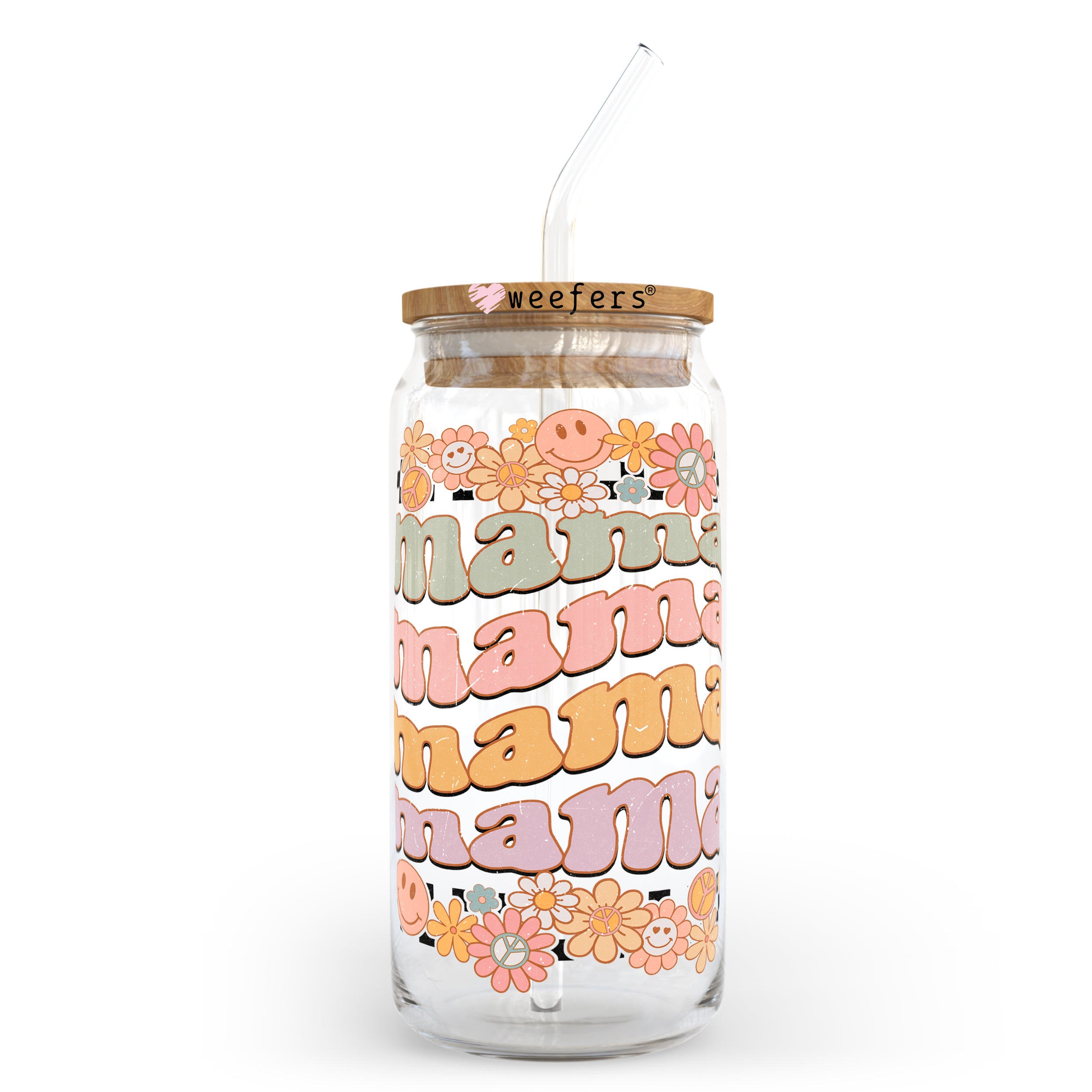 Retro Mama Mama Mama 20oz Libbey Glass Can, 34oz Hip Sip, 40oz Tumbler UV DTF or Sublimation Decal Transfer Online Sale