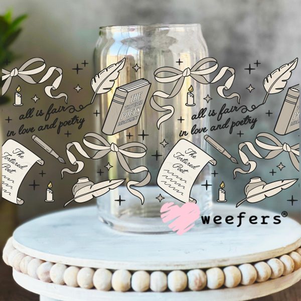 Tortured Poets Society UV DTF Cup Wrap For Sale
