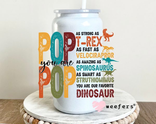 Pop Pop Dinosaur Quotes UV DTF Decal Discount - Image 2