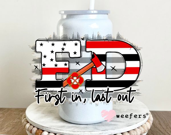 Fire Department First In First Out UV DTF Decal Cheap - Image 2