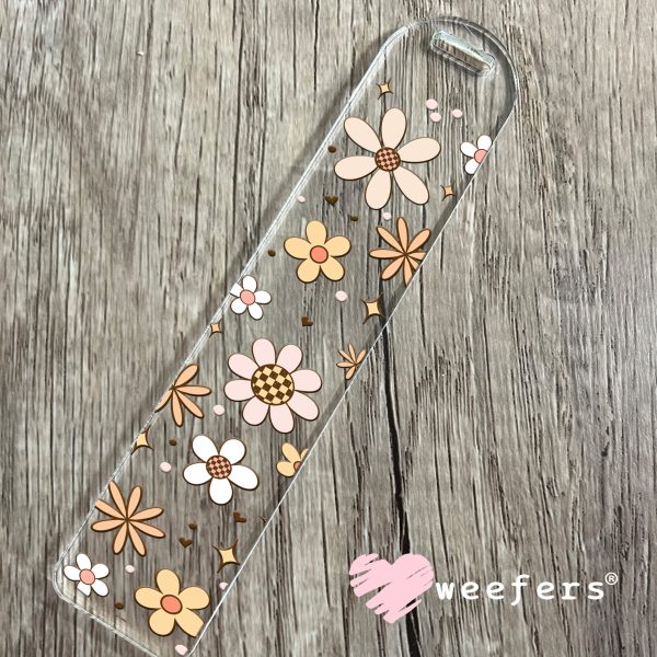 Neutral Plaid Florals UV DTF Cup Wrap Supply - Image 3