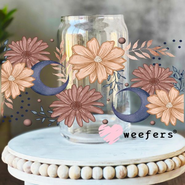 Moon Florals UV DTF Cup Wrap Cheap