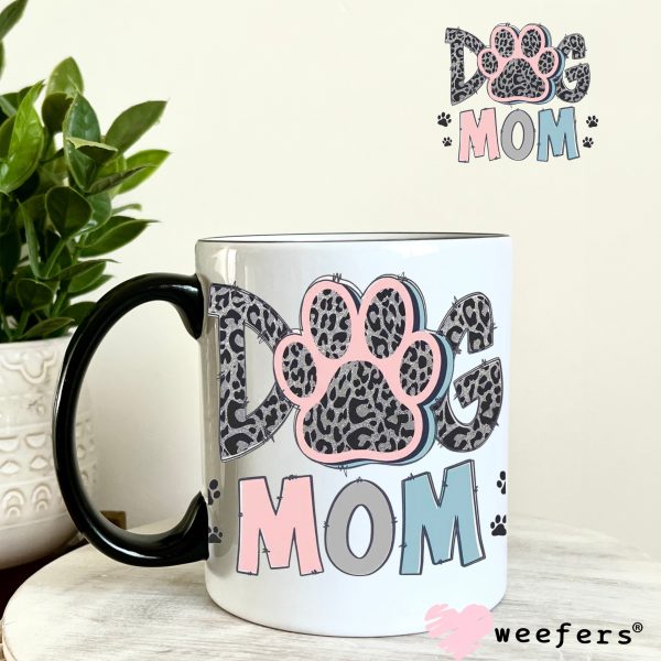 Dog Mom Mauve Blue Cheetah Paw UV DTF Decal Online Sale - Image 4
