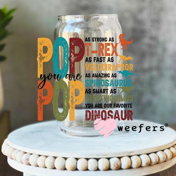 Pop Pop Dinosaur Quotes UV DTF Decal Discount