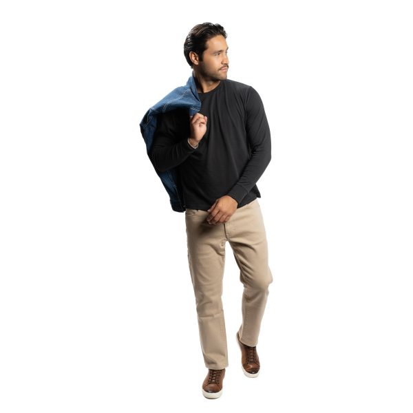 Long Sleeve T-Shirt - Black Online Sale - Image 3