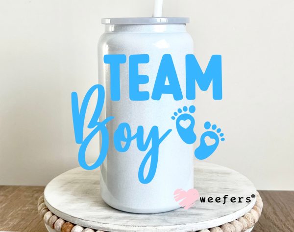 DIY Team Boy Gender Reveal  UV DTF Decal Fashion - Image 2