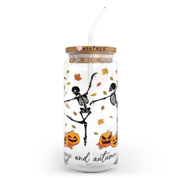 Fall Breeze and Autumn Breeze 20oz Libbey Glass Can, 34oz Hip Sip, 40oz Tumbler UV DTF or Sublimation Decal Transfer Sale