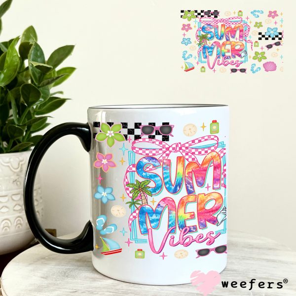 Summer Vibes Favorite Things UV DTF Cup Wrap - Weefers Exclusive Wrap Cheap - Image 4