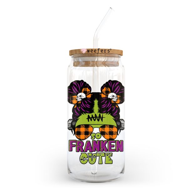 Fraken Cutie Girl Halloween 20oz Libbey Glass Can, 34oz Hip Sip, 40oz Tumbler UV DTF or Sublimation Decal Transfer Sale