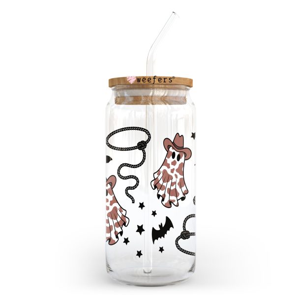 Western Ghosts 20oz Libbey Glass Can, 34oz Hip Sip, 40oz Tumbler, 24oz Cold Cup UV DTF or Sublimation Decal Transfer Sale - Image 2