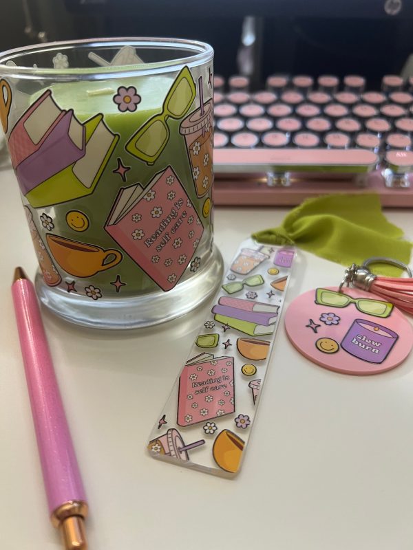Self Care Book Lover Things UV DTF Cup Wrap For Sale - Image 4
