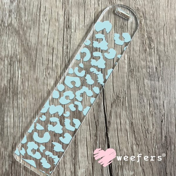 Baby Blue Leopard UV DTF Cup Wrap Supply - Image 5