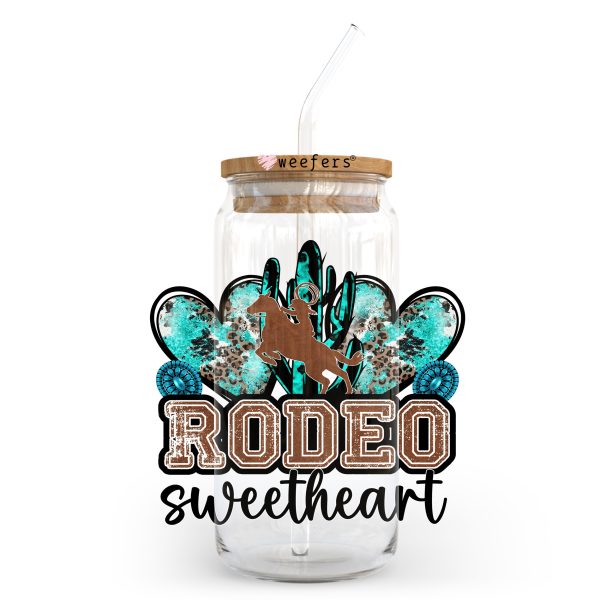 Rodeo Sweetheart 20oz Libbey Glass Can, 34oz Hip Sip, 40oz Tumbler UV DTF or Sublimation Decal Transfer Online Hot Sale