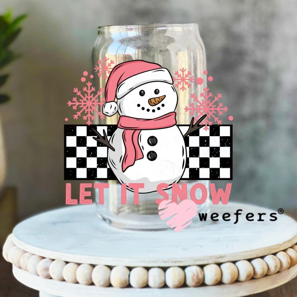 Let It Snow Pink UV DTF Decal Online now