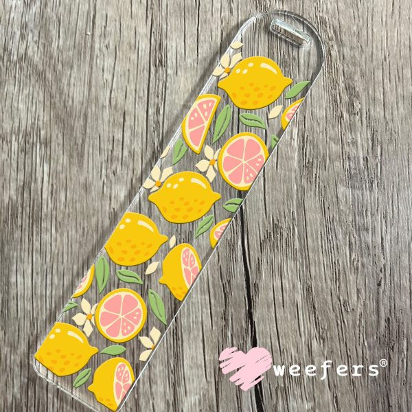 Pink and Yellow Lemons UV DTF Cup Wrap Online Hot Sale - Image 5