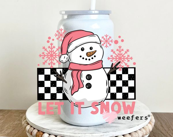 Let It Snow Pink UV DTF Decal Online now - Image 2