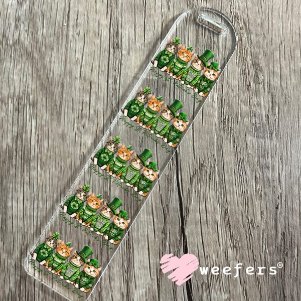 Cat Friends Happy St. Patrick s Day UV DTF Decal Cheap - Image 3