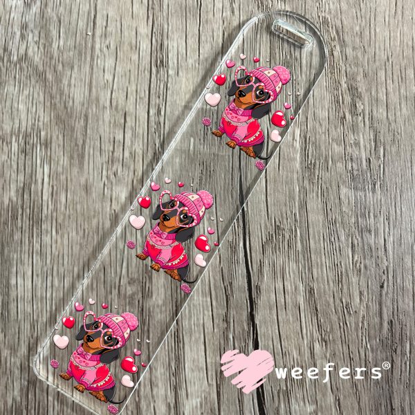 Dachshund Valentine Love Bug UV DTF Decal Online now - Image 3