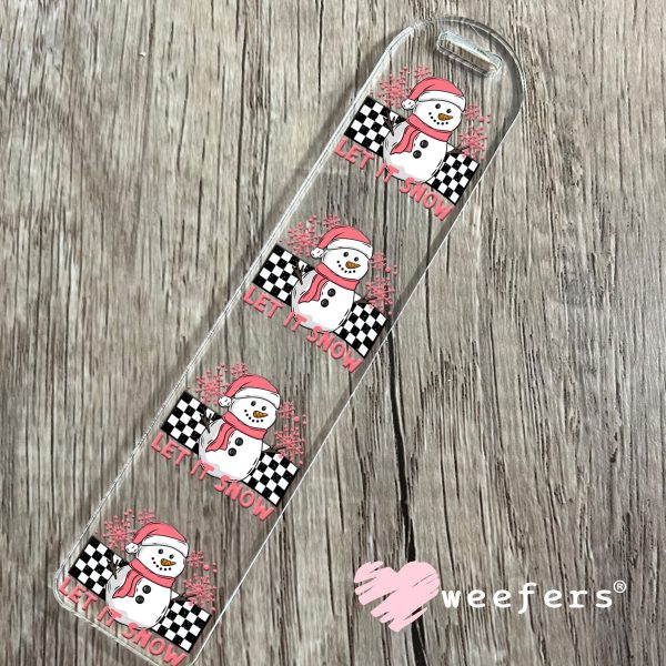 Let It Snow Pink UV DTF Decal Online now - Image 3