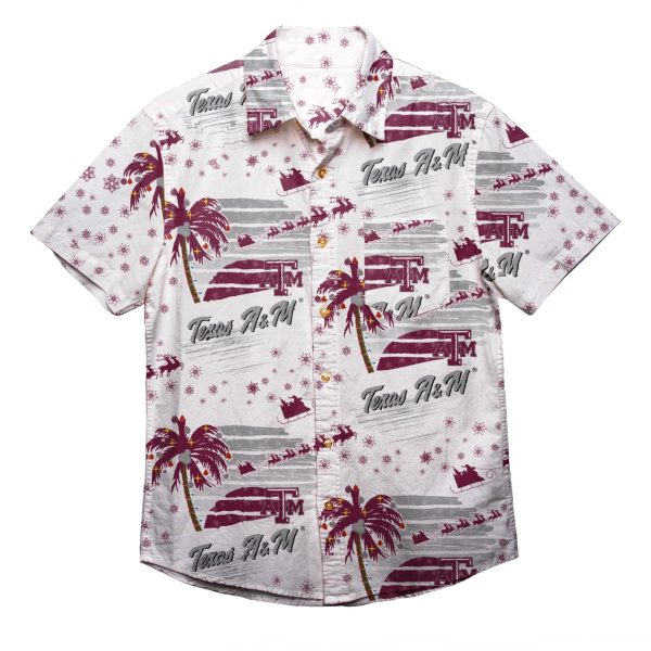 Texas A&M Aggies NCAA Mens Winter Tropical Button Up Shirt Cheap