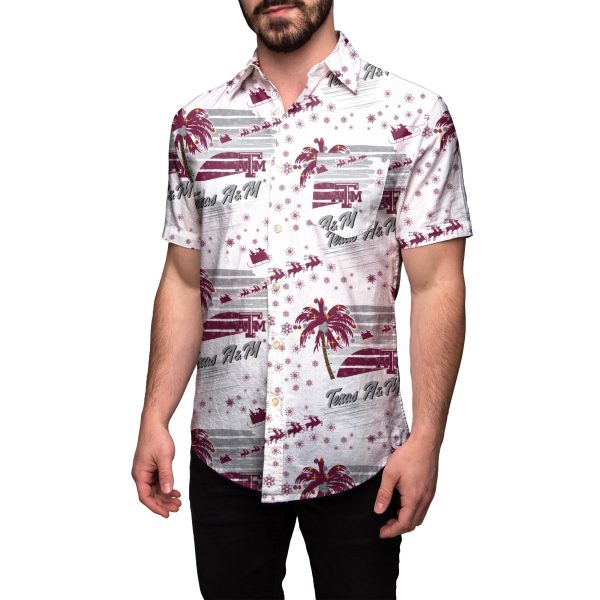 Texas A&M Aggies NCAA Mens Winter Tropical Button Up Shirt Cheap - Image 2